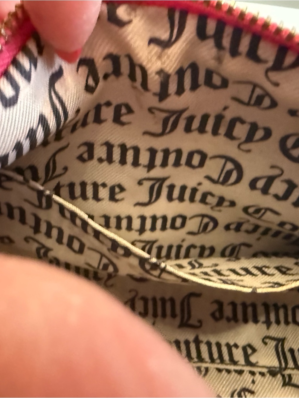 Juicy Couture Pink Velour Mini Barrel Bag Y2K Crossbody - Picture 11 of 15
